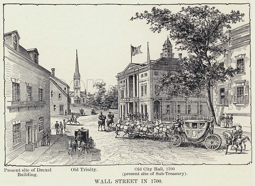 M416717 Wall Street in 1700